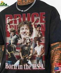 Bruce Springsteen Music Tour Shirt Y2k 90S Merch Album Born In The Usa World84 Hoodie Classic 1