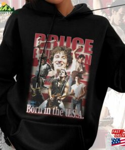 Bruce Springsteen Music Tour Shirt Y2k 90S Merch Album Born In The Usa World84 Hoodie Classic 3