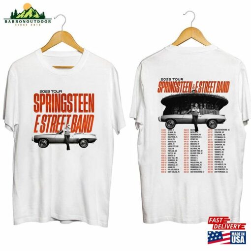 Bruce Springsteen Shirt 2023 Tour Springsteens Estreets Band Unisex Classic