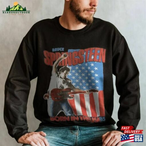 Bruce Springsteen Shirt Unisex Tee Born In The Usa Classic Sweatshirt