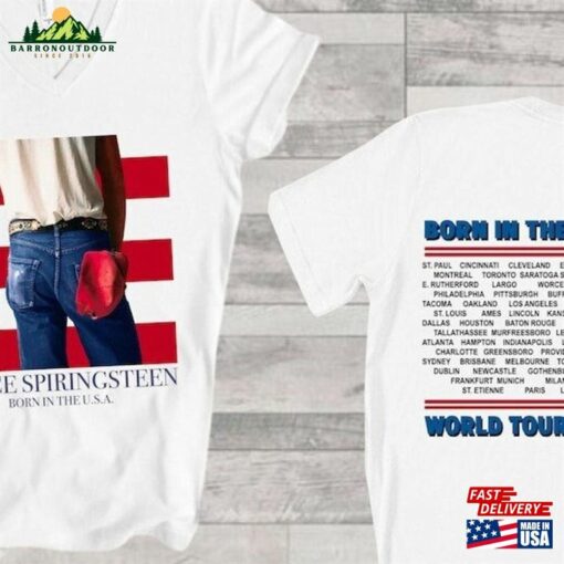 Bruce Springsteen T-Shirt Born In The Usa World Tour’84 Sweatshirt Hoodie