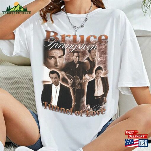 Bruce Springsteen Tour Music Shirt Y2k 90S Merch Vintage Album Tunnel Of Love 2023 Tee Sweatshirt Classic T-Shirt