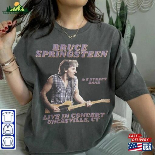 Bruce Springsteen Uncasville T-Shirt E Street Band 2023 Tour Shirt Old School Tee Sweatshirt Classic