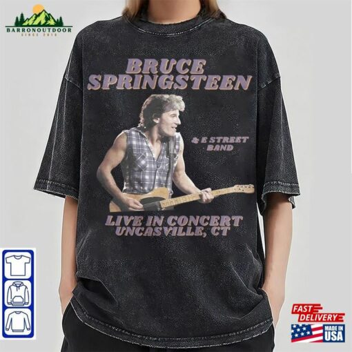 Bruce Springsteen Uncasville T-Shirt E Street Band 2023 Tour Shirt Old School Tee Sweatshirt Classic