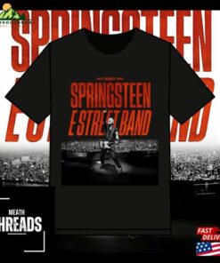 Bruce Springsteen World Tour 2024 Black T-Shirt Hoodie