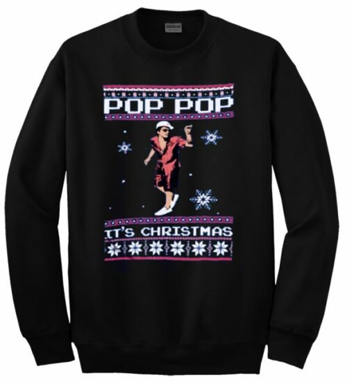 Bruno Mars Pop pop It’s Christmas Sweatshirt