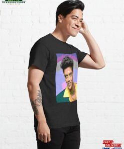 Bruno Mars Retro Pop Art Portrait Classic T Shirt 4