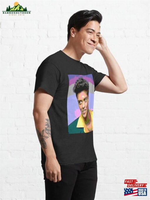 Bruno Mars Retro Pop Art Portrait Classic T-Shirt