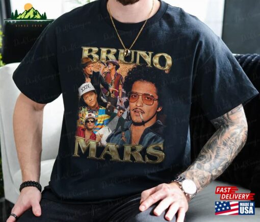 Bruno Mars Shirt V1 Hip Hop 90S Retro Vintage Graphic Tee Comic Rap Gifts Fan Unisex T-Shirt Tees Sweatshirt