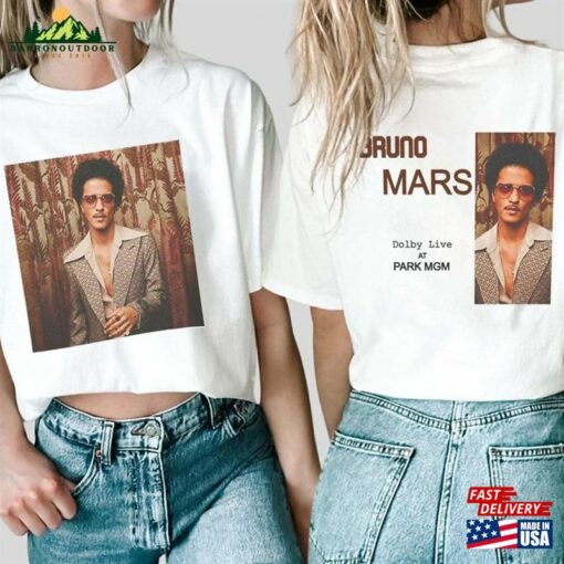 Bruno Mars Tour 2023 Dolby Live Merch World T-Shirt Gift Classic