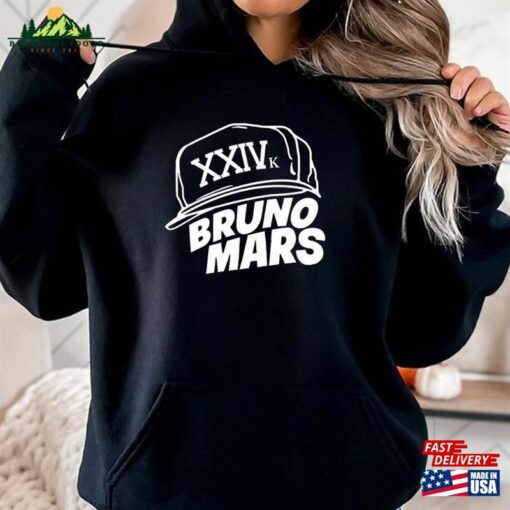 Bruno Mars Unique Xxivk Magic Album T-Shirt Cheap World Tour 2023 Merch Sweatshirt Hoodie Classic