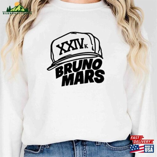 Bruno Mars Unique Xxivk Magic Album T-Shirt Cheap World Tour 2023 Merch Sweatshirt Hoodie Classic