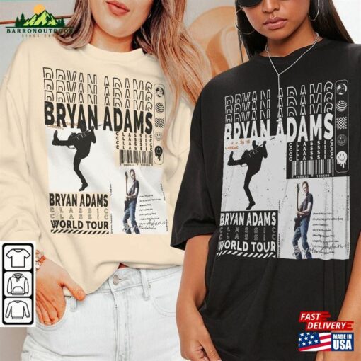 Bryan Adams Music Shirt Sweatshirt Y2k Merch Vintage 90S So Happy It Hurts Tour 2023 Tickets Album Classic Hoodie L2604m T-Shirt