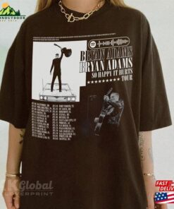Bryan Adams T Shirt So Happy Hurts Tour Music Shirt Vintage Style Sweatshirt Hoodie Classic Unisex 3