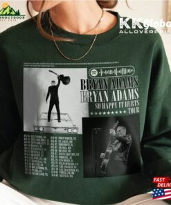 Bryan Adams T Shirt So Happy Hurts Tour Music Shirt Vintage Style Sweatshirt Hoodie Classic Unisex 4