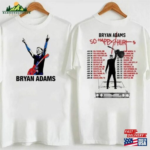 Bryan Adams Tour 1992 Shirt So Happy It Hurts Unisex Classic