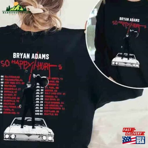 Bryan Adams Tour 2023 T-Shirt So Happy Hurts Classic Unisex