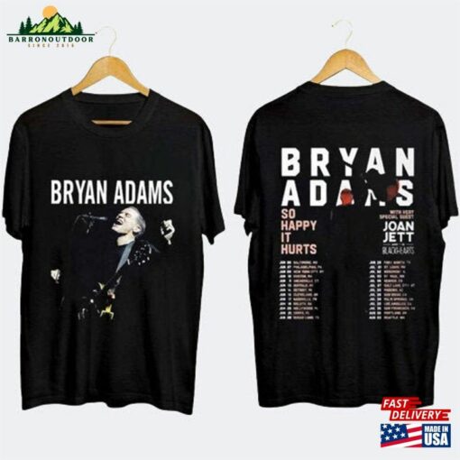 Bryan Adams Tour 2023 T-Shirt So Happy Hurts Vintage Shirt Sweatshirt Classic