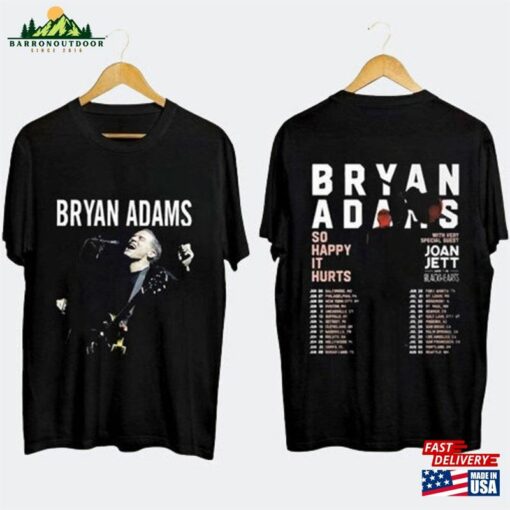 Bryan Adams Tour 2023 T-Shirt So Happy Hurts Vintage Shirt Unisex Hoodie