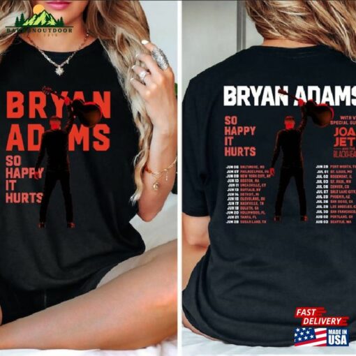 Bryan Adams Tour 2023 Tshirt So Happy Hurts Shirt Vintage T-Shirt Classic