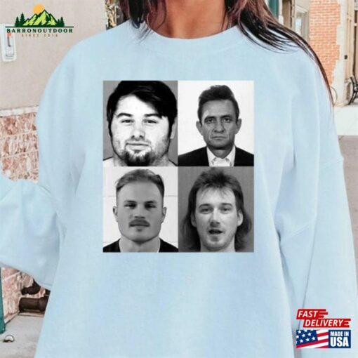 Bryan Wallen Wetzel And Cash Mugshot Shirt Sweatshirt T-Shirt