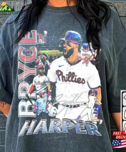 Bryce Harper Sport Shirt T-Shirt Vintage 90S Merch Tour 2023 Ticket Album Png Sweatshirt Unisex