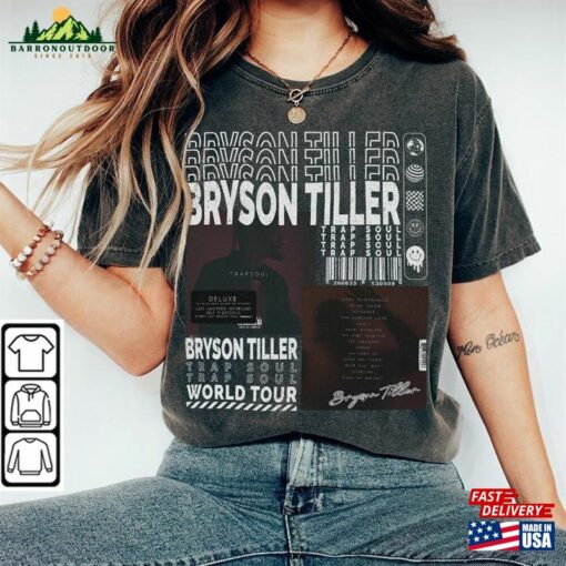 Bryson Tiller Music Shirt 90S Y2k Merch Vintage Back And I Classic Unisex