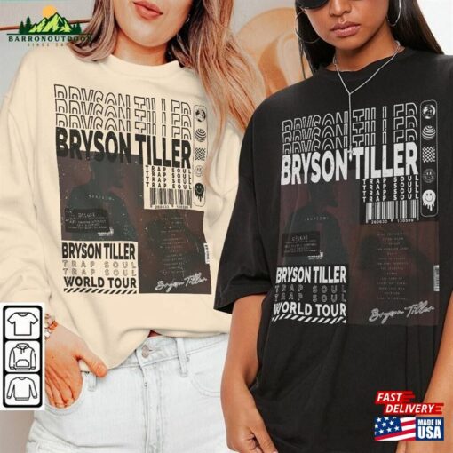 Bryson Tiller Music Shirt 90S Y2k Merch Vintage Back And I Classic Unisex