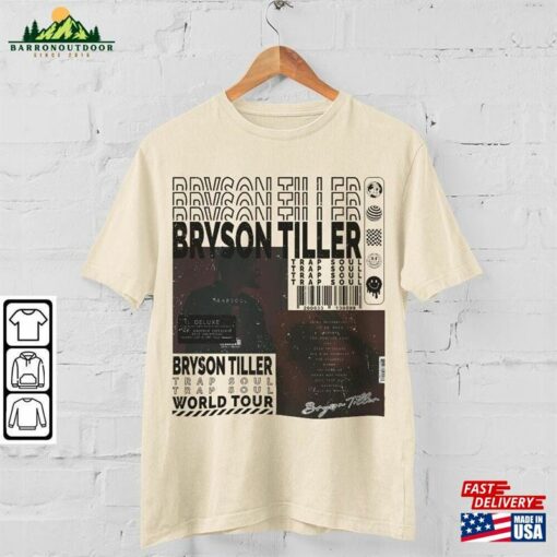 Bryson Tiller Music Shirt 90S Y2k Merch Vintage Back And I Classic Unisex