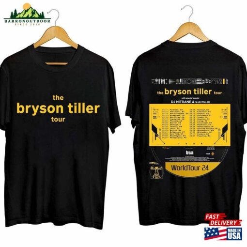 Bryson Tiller Shirt 2024 Tour Hoodie T-Shirt