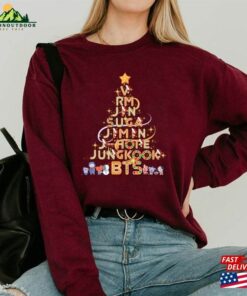 Bts Christmas Tree Sweater Kpop Bangtan Xmas Shirt Gift For Army Classic Sweatshirt Bts Christmas Tree Sweater Kpop Bangtan Xmas Shirt Gift For Army Classic Sweatshirt