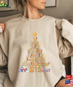 Bts Christmas Tree Sweater Kpop Bangtan Xmas Shirt Gift For Army Classic Sweatshirt