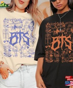Bts Doodle Art Shirt Vintage Album Lyric Tattoo Sweatshirt Hoodie Tour 2023 Concert V1 Da3005dt T Shirt 1