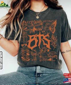Bts Doodle Art Shirt Vintage Album Lyric Tattoo Sweatshirt Hoodie Tour 2023 Concert V1 Da3005dt T Shirt 2