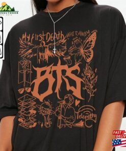 Bts Doodle Art Shirt Vintage Album Lyric Tattoo Sweatshirt Hoodie Tour 2023 Concert V1 Da3005dt T Shirt 3