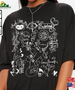 Bts Doodle Art Shirt Vintage Album Lyric Tattoo Sweatshirt Hoodie Tours 2023 Concert Da3005dt 3