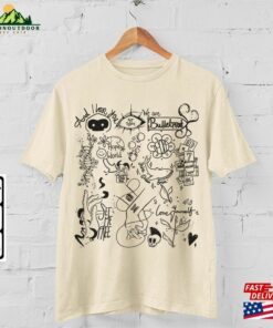 Bts Doodle Art Shirt Vintage Album Lyric Tattoo Sweatshirt Hoodie Tours 2023 Concert Da3005dt Unisex T Shirt 4
