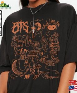 Bts Doodle Art Shirt Vintage Album Lyrics Tattoo Sweatshirt Hoodie Tour 2023 Concerts V1 Da3005dt Unisex T-Shirt 2 Bts Doodle Art Shirt Vintage Album Lyrics Tattoo Sweatshirt Hoodie Tour 2023 Concerts V1 Da3005dt Unisex T Shirt 3