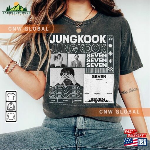 Bts Jungkook Kpop Shirt Seven Tee Jung Kook Jk T-Shirt Sweatshirt