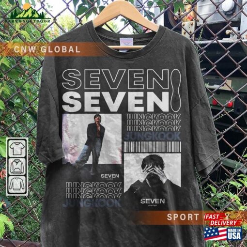 Bts Jungkook Kpop Shirt Seven Tee V2 Jung Kook Jk Sweatshirt Unisex