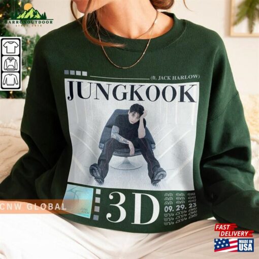 Bts Jungkook Kpop Sweatshirt 3D Tee V5 Bangtan Jk Merch T-Shirt Classic