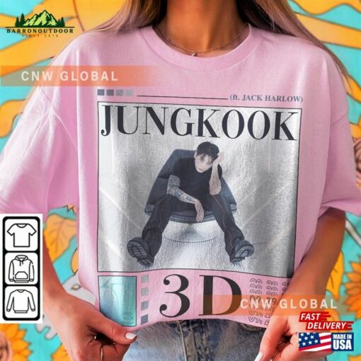 Bts Jungkook Kpop Sweatshirt 3D Tee V5 Bangtan Jk Merch T-Shirt Classic