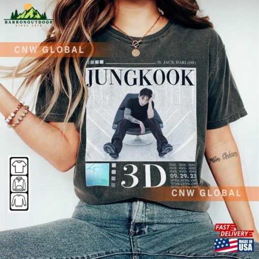 Bts Jungkook Kpop Sweatshirt 3D Tee V5 Bangtan Jk Merch T-Shirt Classic