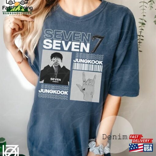 Bts Jungkook Seven Comfort Colors Shirt K Pop Tee Bangtan Boys Jeon Jung Sweatshirt T-Shirt