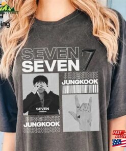 Bts Jungkook Seven Comfort Colors Shirt K Pop Tee Bangtan Boys Jeon Jung Sweatshirt T-Shirt