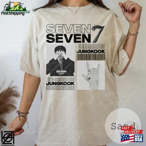 Bts Jungkook Seven Shirt K Pop Tee Bangtan Boys Jeon Jung Unisex T-Shirt