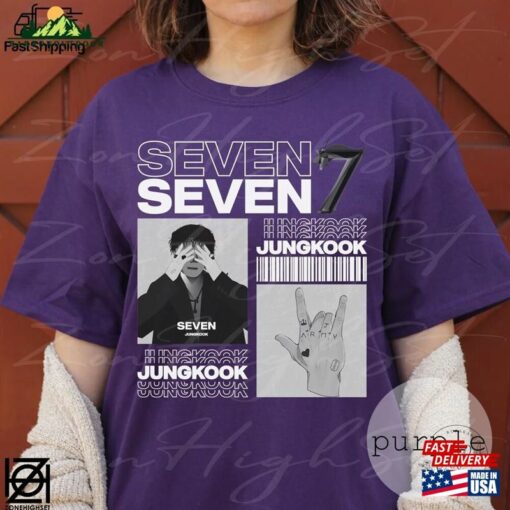 Bts Jungkook Seven Shirt K Pop Tee Bangtan Boys Jeon Jung Unisex T-Shirt