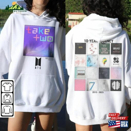 Bts Kpop Shirt 10Th Anniversary Tee V3 Festa Merch T-Shirt Hoodie