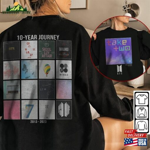 Bts Kpop Shirt 10Th Anniversary Tee V3 Festa Merch T-Shirt Hoodie