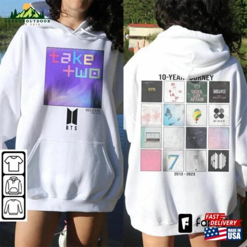 Bts Kpop Shirt 10Th Anniversary Tee V3 Festa Merch Unisex Hoodie